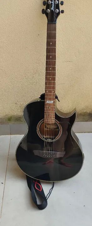 Vendo 1 violão elétrico preto marca Strindberg  - Foto 2