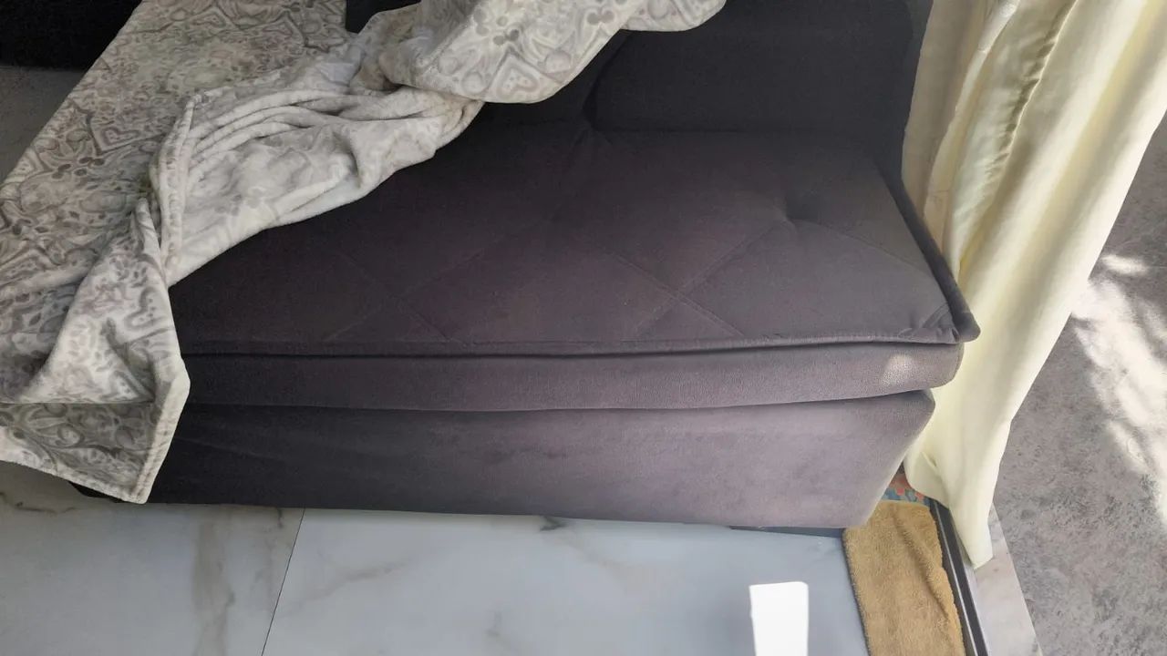 Sofá Modular Preto de Canto - Foto 2