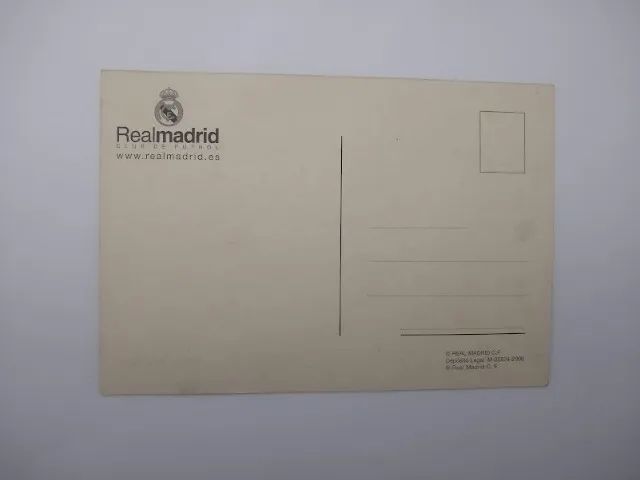 Cartao Postal Real Madrid: Raul - Foto 2