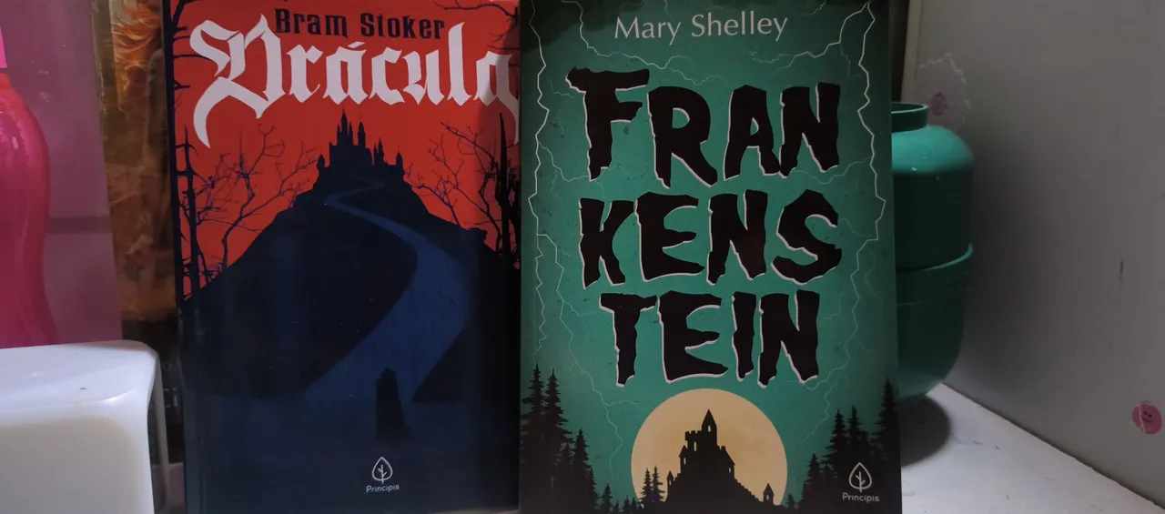 Livros Drácula e Frankenstein - Edição Principis
