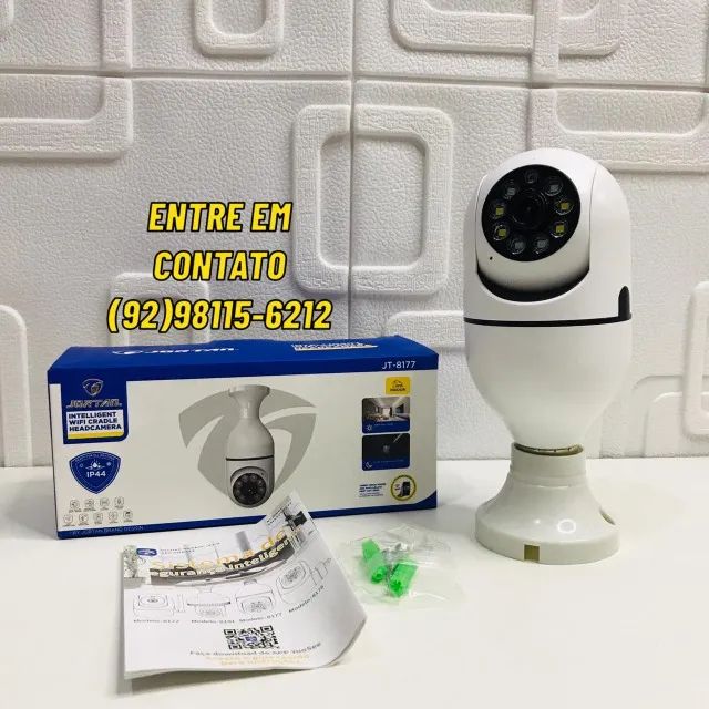 Camera Lampada Jortan Wifi - ENtrega das 9 até 22hrs