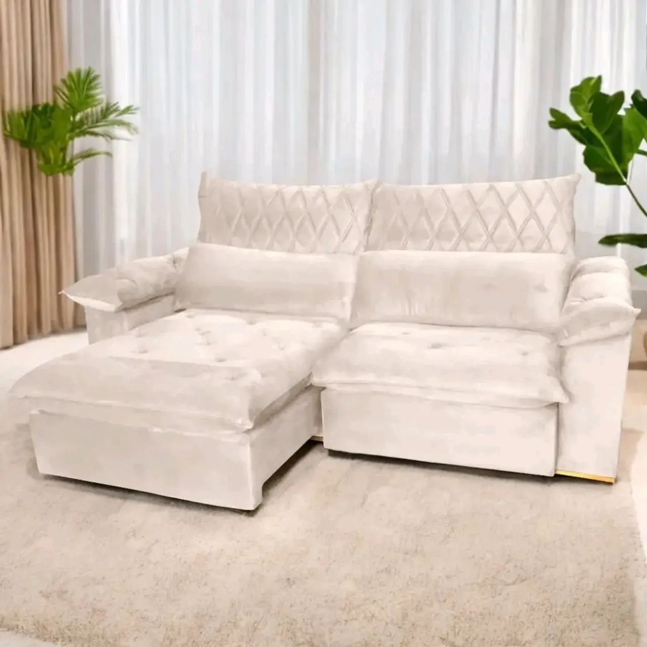 Sofá Retrátil e reclinavel arezzo 2,50m tt R98 - Foto 2