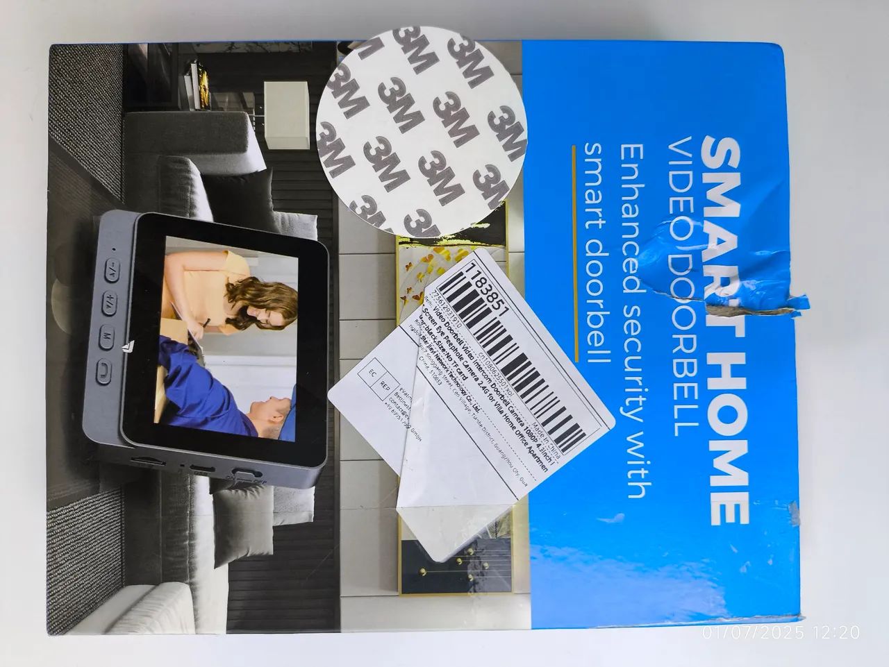 Smart Home Video Doorbell com monitor - Foto 4