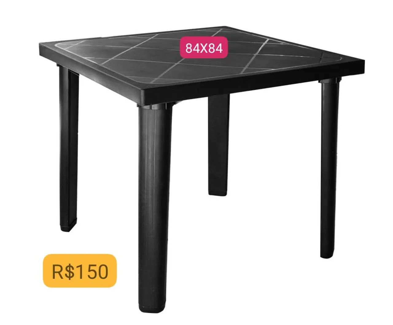 Mesa Plastica Retangular Para 6 Cadeiras 140X80 64994315946499123