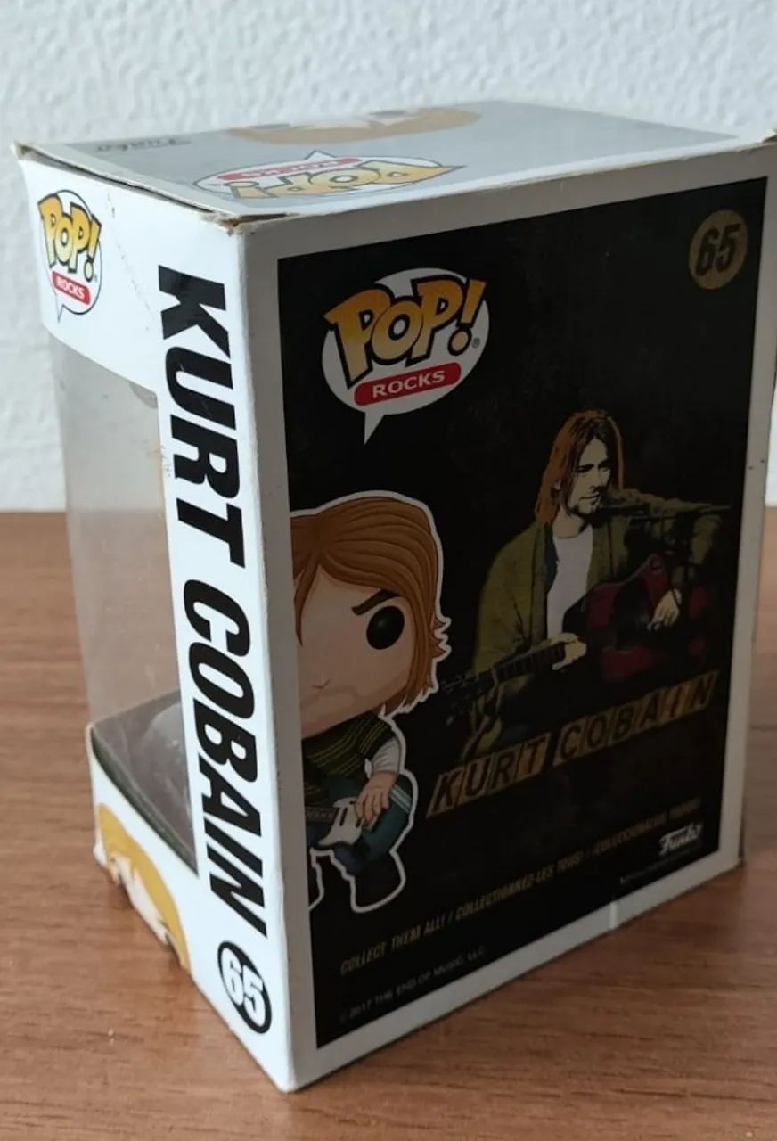 Funko Pop Kurt Cobain 65 Peça Rara - Foto 2