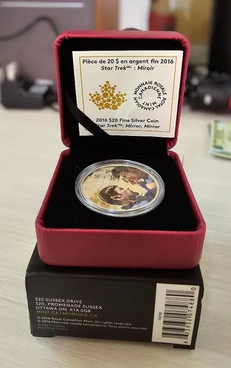 Moeda de Prata Star Trek Miroir - Foto 4