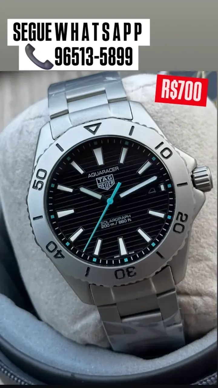 Relógio TAG HEUER AUTOMÁTICO MODELO AQUARACER TITANIUM