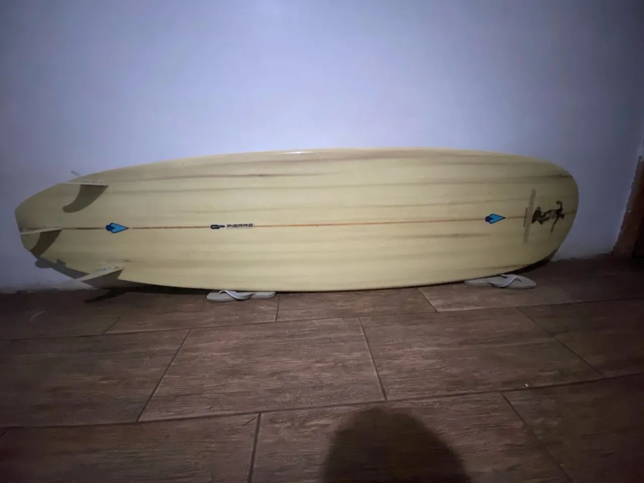 Prancha Funboard com Leash e capa. - Foto 4