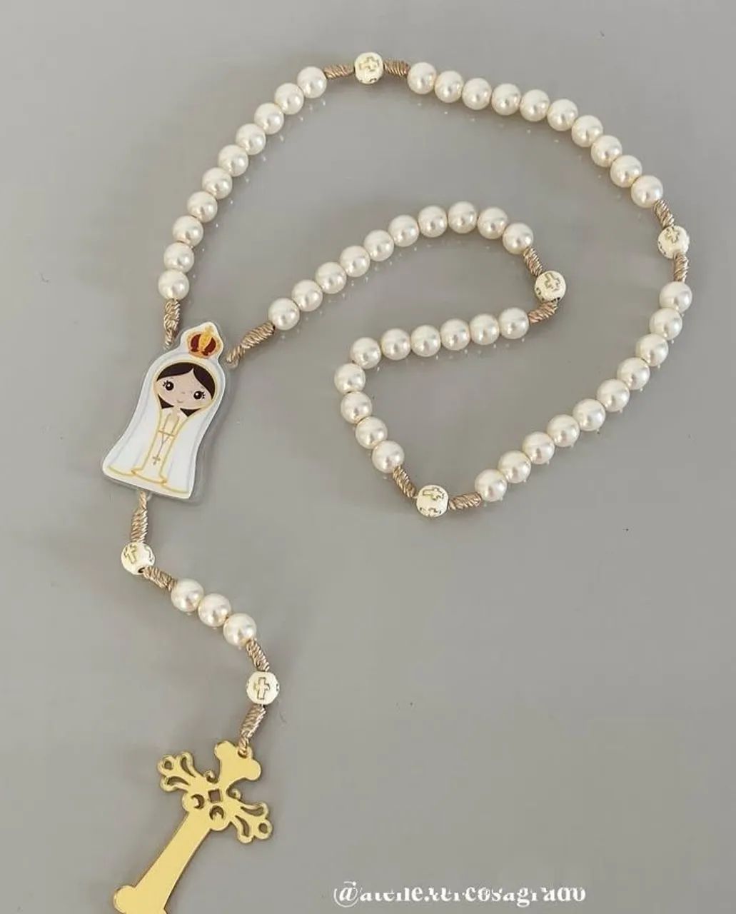 Terço Personalizado para Bebê Theo - Foto 5