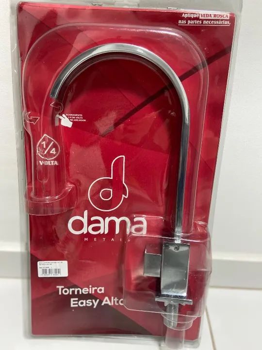 Torneira Easy Alta, nova, marca Dama