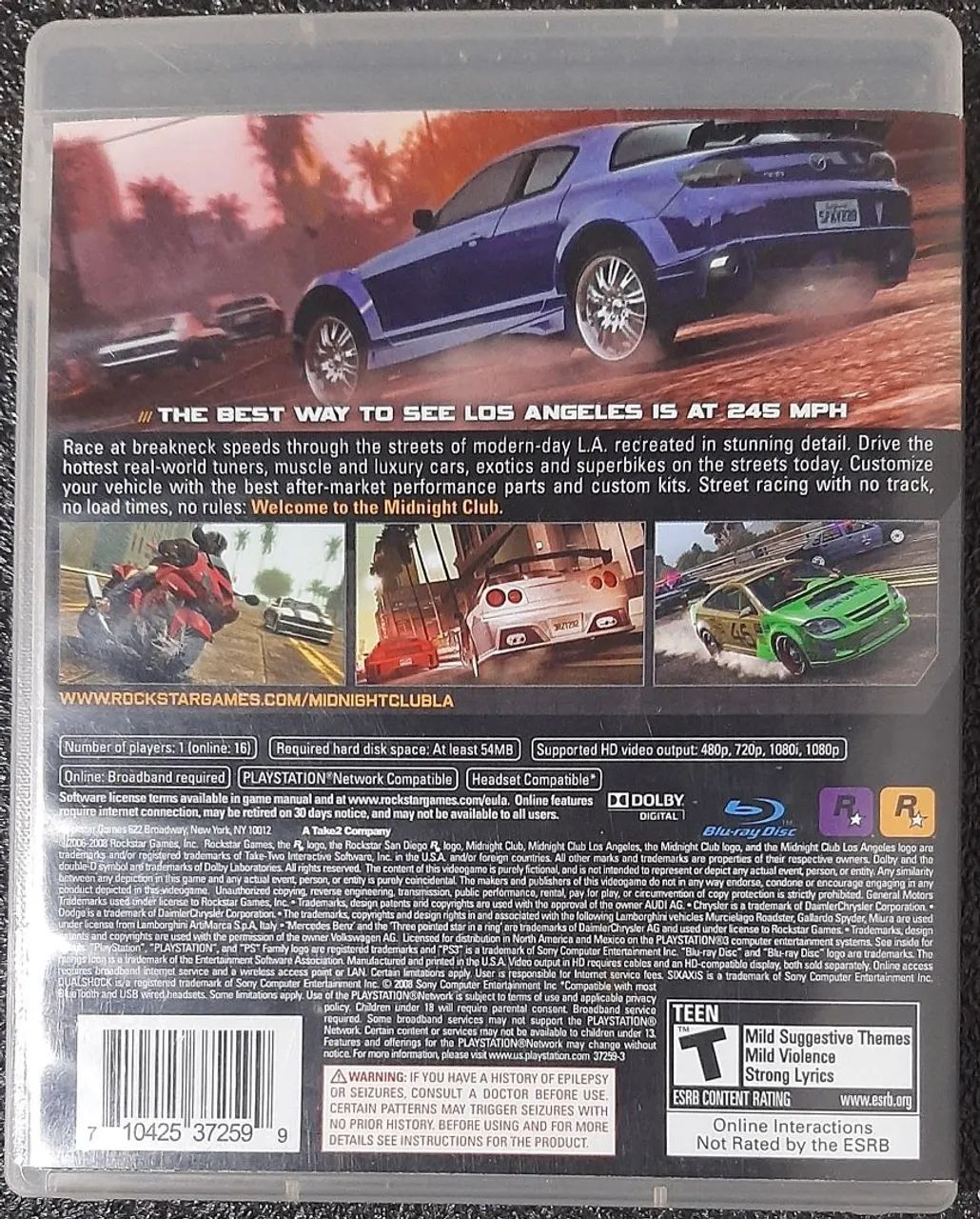 Midnight Club: Los Angeles - PS3 completo semi-novo - Foto 4