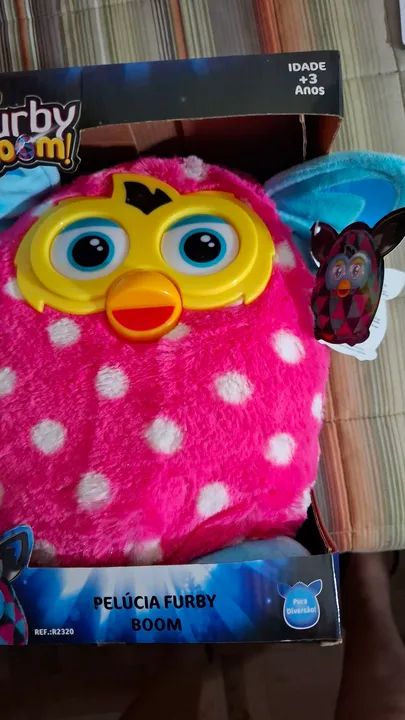 Furbby Boom Pelúcia Rosa e Azul Novo na cx. - Foto 4