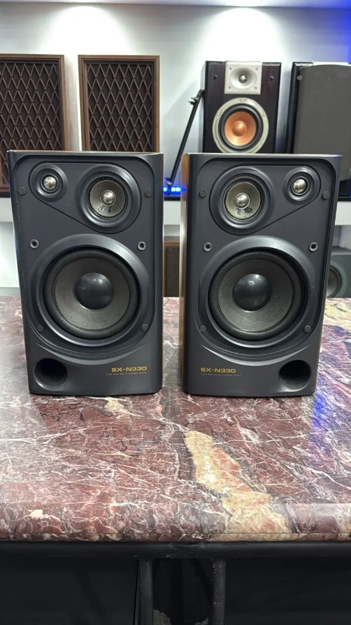 Caixas Acústicas Pioneer Sc3 - Marantz Receiver Kef Vintage Sansui