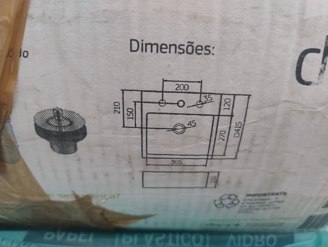 Cuba para banheiro Deca e válvula Deca - Foto 6