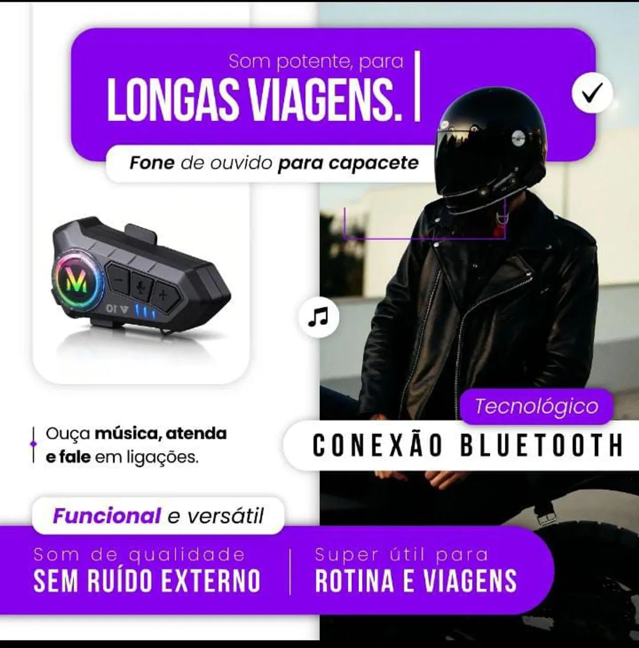 Fone pra capacete  - Foto 3