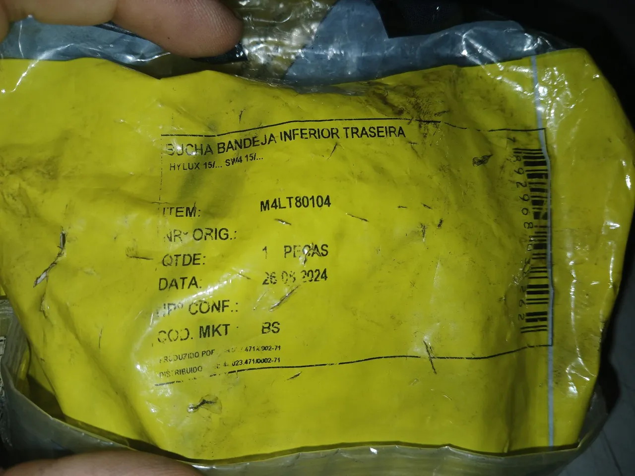 Bucha Bandeja Inferior Traseira - M4LT80104