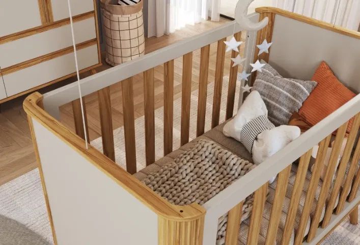 Berço Retro Evolution Theo 4x1, 100% MDF (Novo) - Foto 2