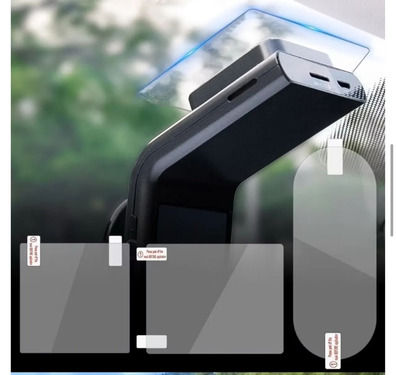 Adesivo Dashcam Vidro Carro - Foto 3