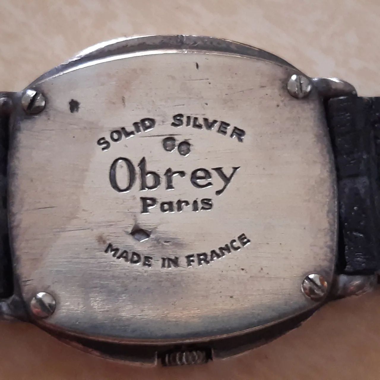 Relógio Obrey, caixa e tampa em prata _ importado (made in France)_ década de 1980 - Foto 5