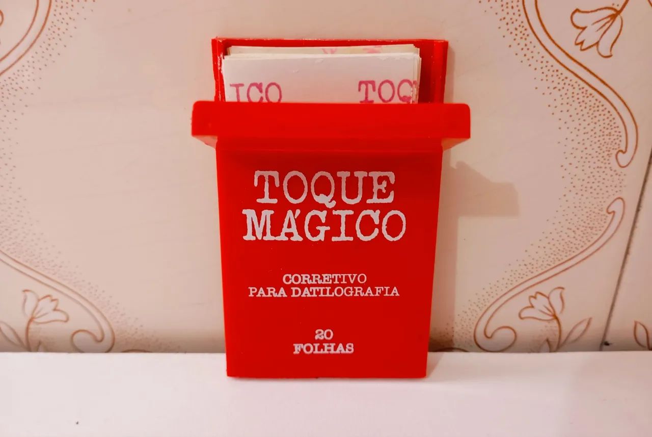 Corretivo Para Datilografia Toque Mágico 20 Folhas - Usado - Foto 3