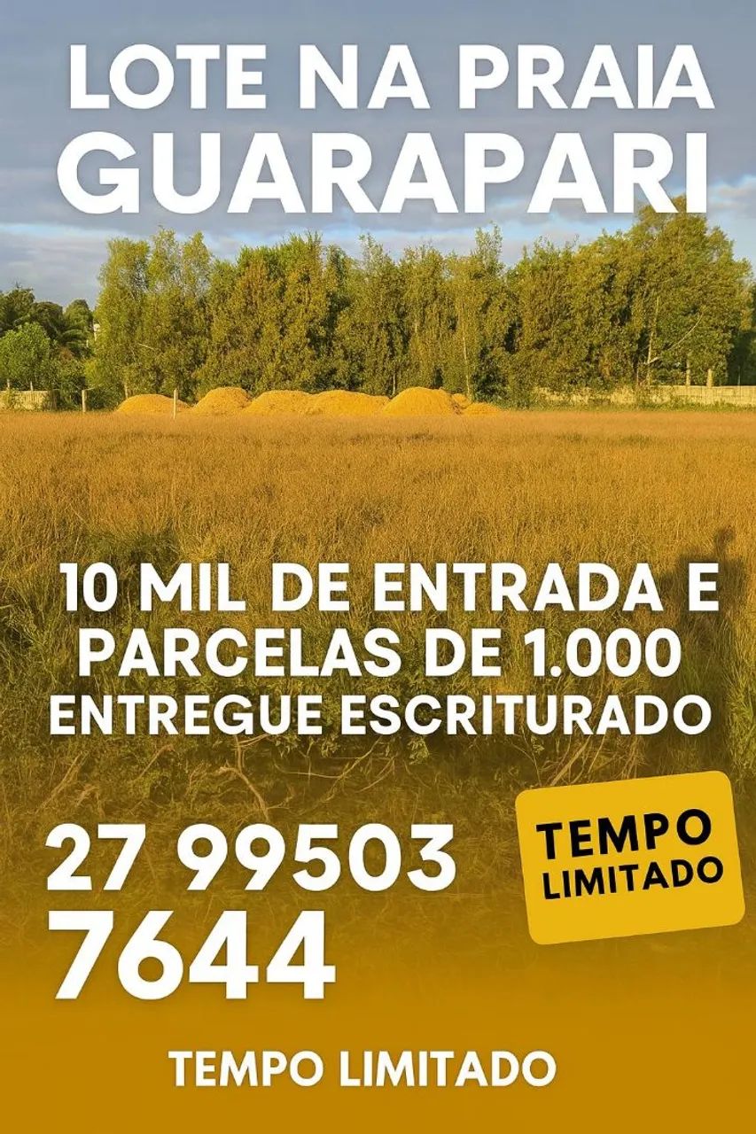 Lote PRAIA Guarapari Perto Dedé e lote parte alta R$ 20 mil de entrada ENTEGO escriturado  - Foto 2