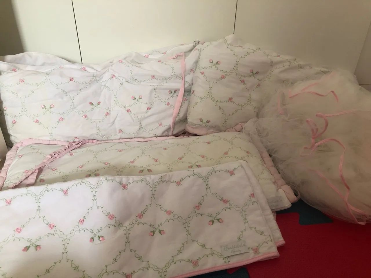 Enxoval de Berço - Protetor de berço com enchimento  - Foto 2