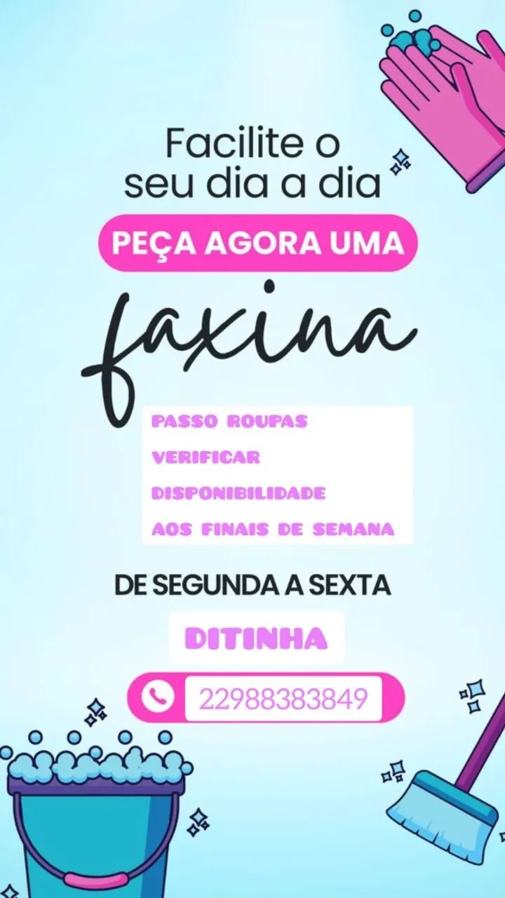 Faxina/passadoria