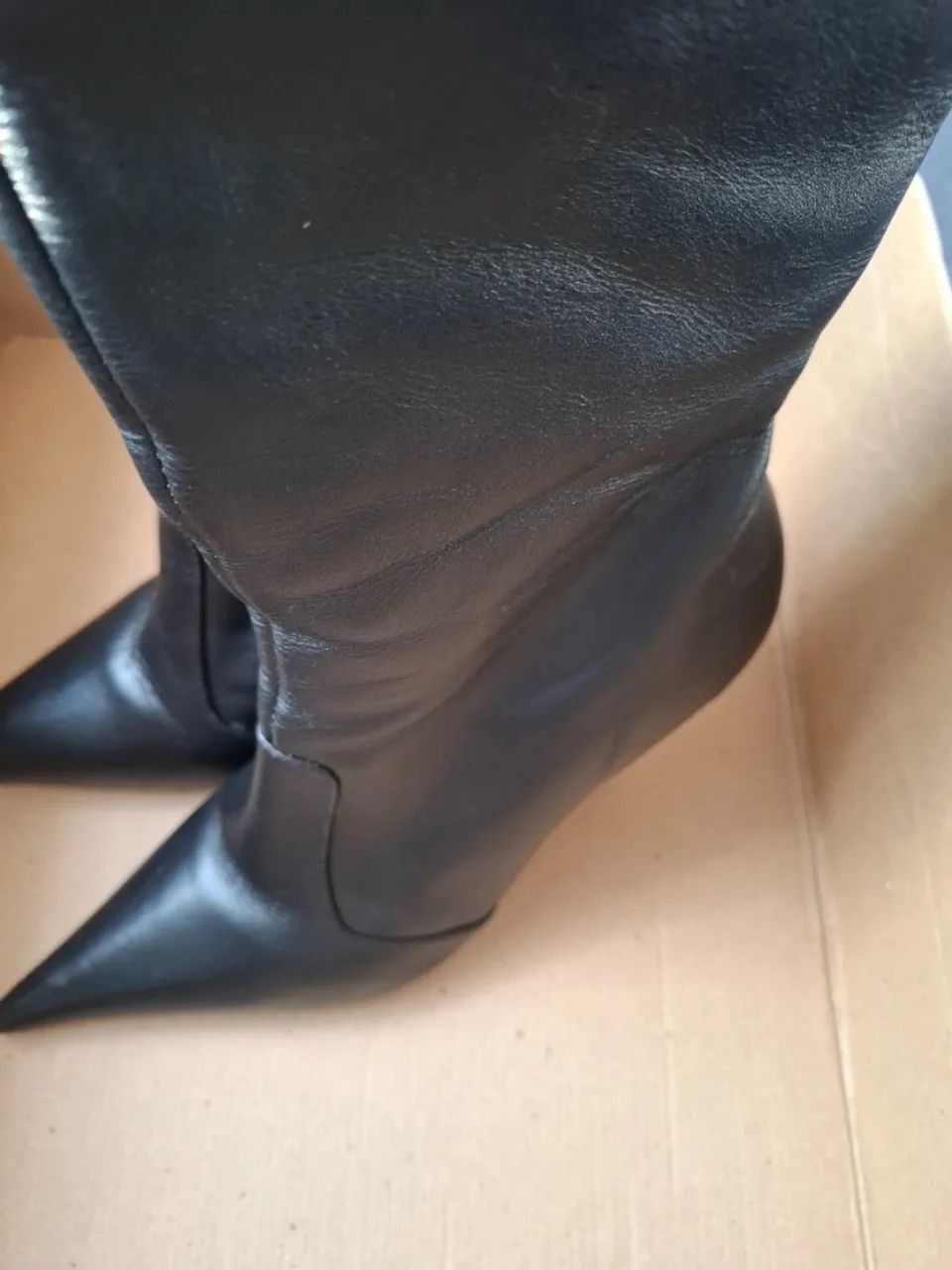 Bota de couro da ibiza 