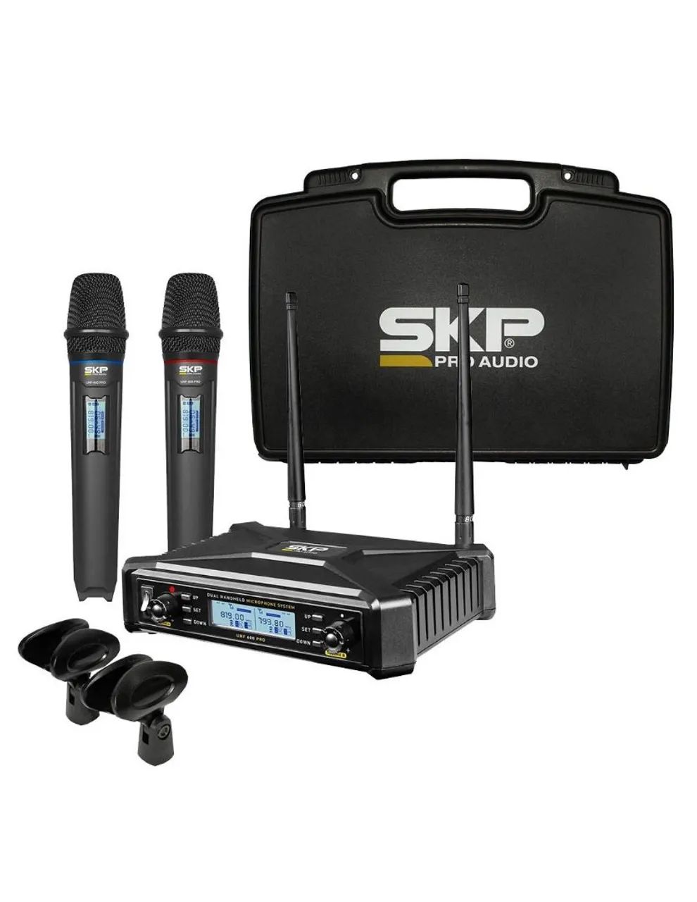 Professional Dual Wireless Microphone SKP UHF 600 PRO64308567195266120