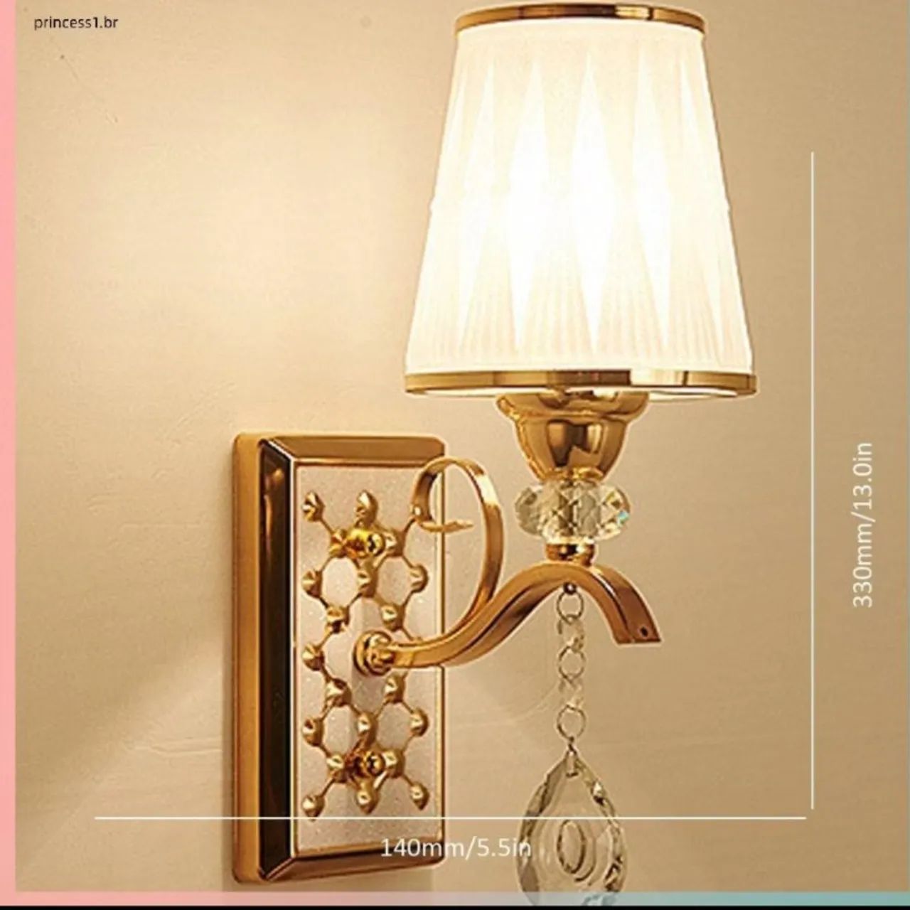 LUMINÁRIA ABAJUR DE PAREDE.  