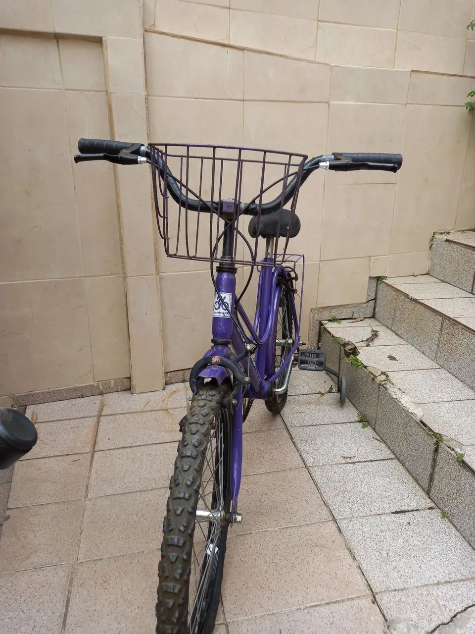Bicicleta monark Infantil Roxa com Cesta - Foto 3