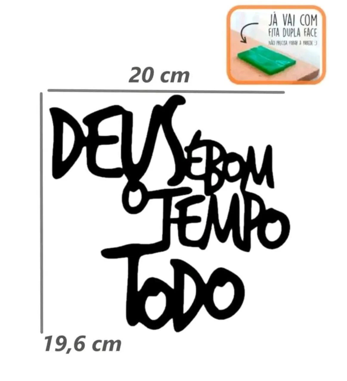 Quadro Deus e bom - Foto 3
