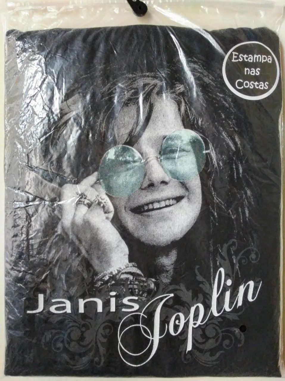 camisa janis joplin nova