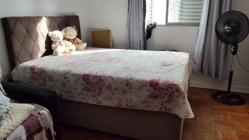 Vendo Cama de Casal Bau-Semi-Nova