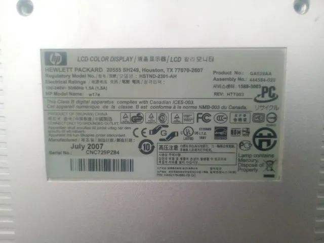 Monitor HP 17we - Foto 2