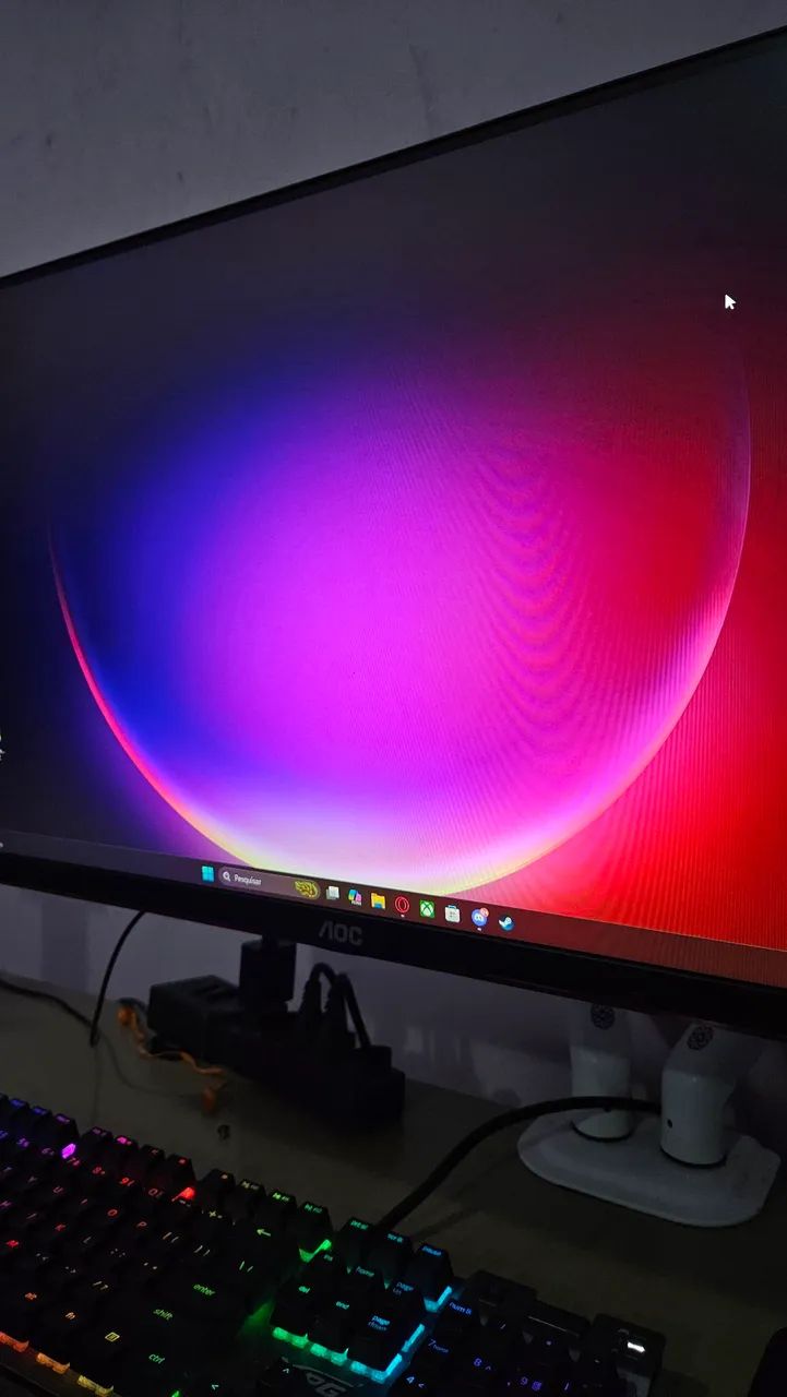 Monitor gamer AOC 144hz IPS 24pol completo - Foto 2