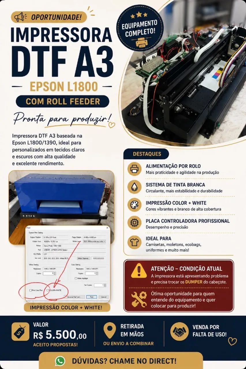 Impressora DTF 