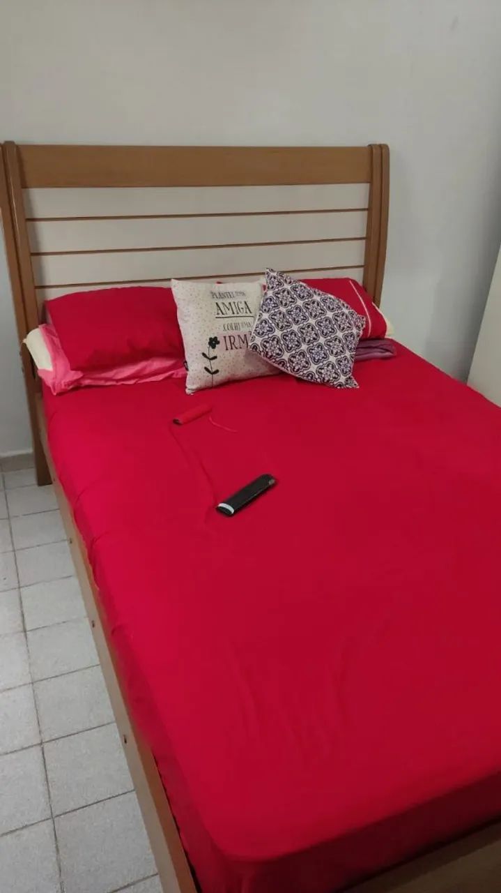 MÓVEIS PARA QUARTO - CAMA + GUARDA-ROUPA + CRIADO-MUDO