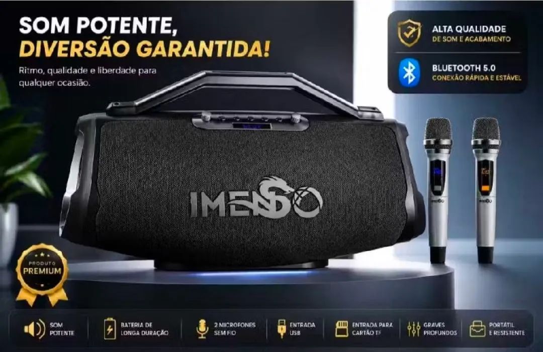 Caixa de som Bluetooth 