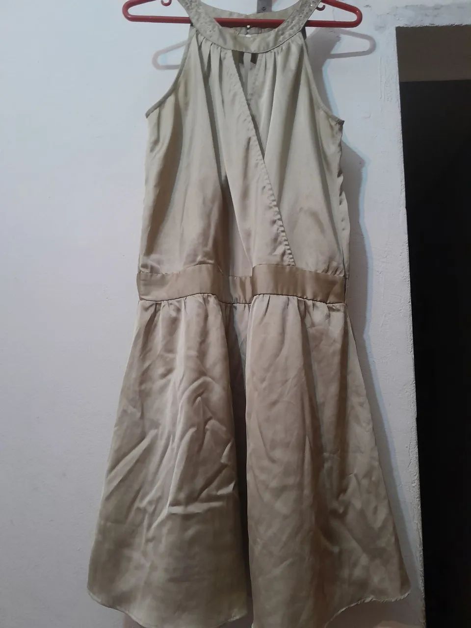 Lindo vestido dourado Aquamar M