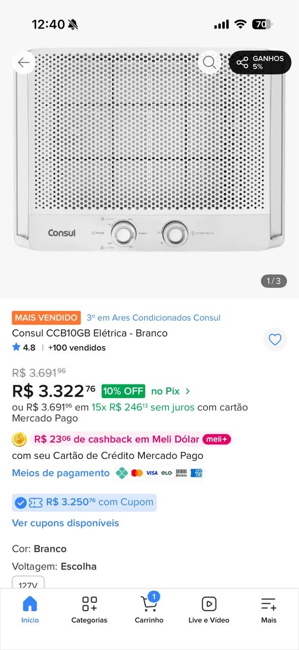 Ar condicionado de janela  - Foto 4