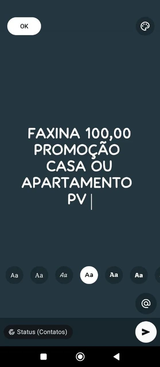 Faxina promoção 100
