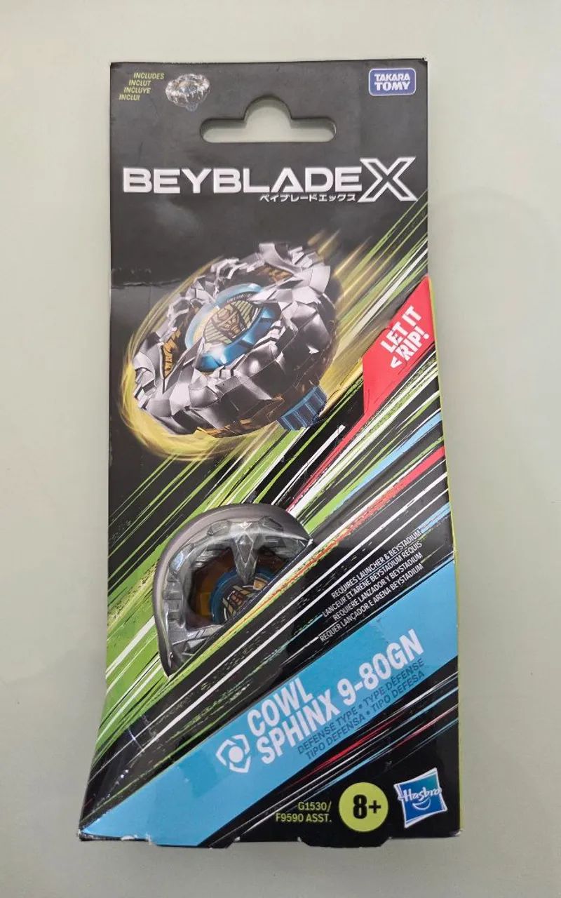 Cowl Sphinx 9-80GN Beyblade X Hasbro novo lacrado - Brinquedos e