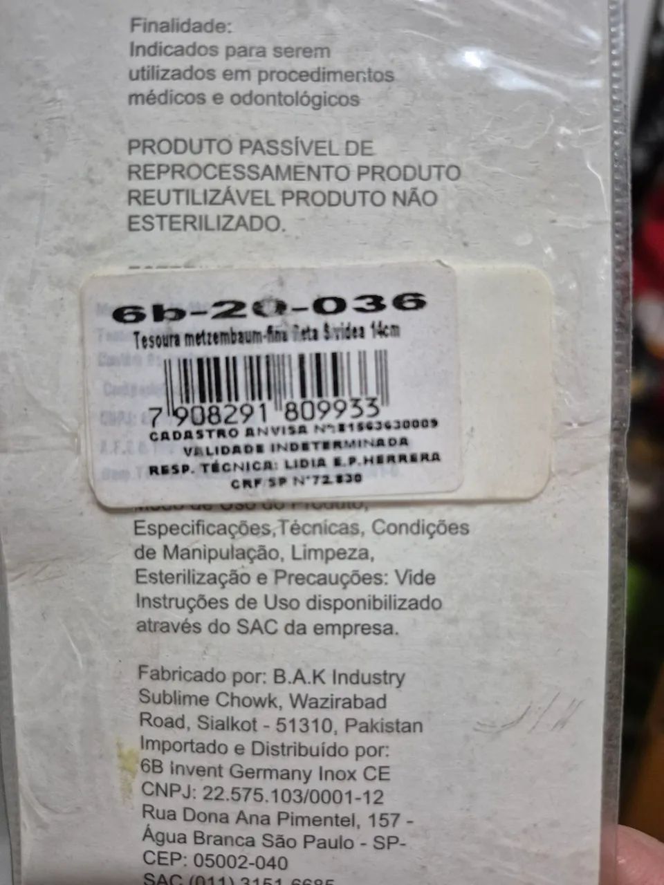 Tesoura Merzembaun 14 cm reta - Foto 2