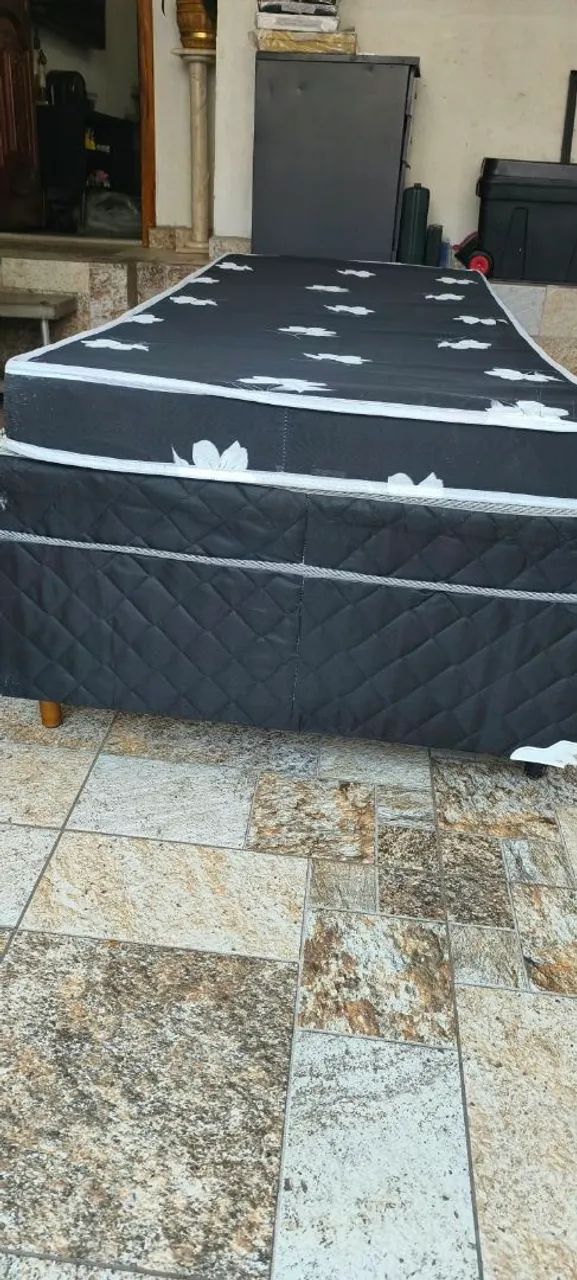 Cama box conjugada de solteiro mais colchão  - Foto 3