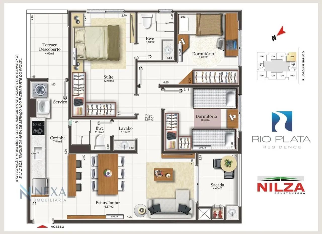 Apartamento em Capoeiras, Florianópolis - 3 Dormitórios e Suíte - Foto 5