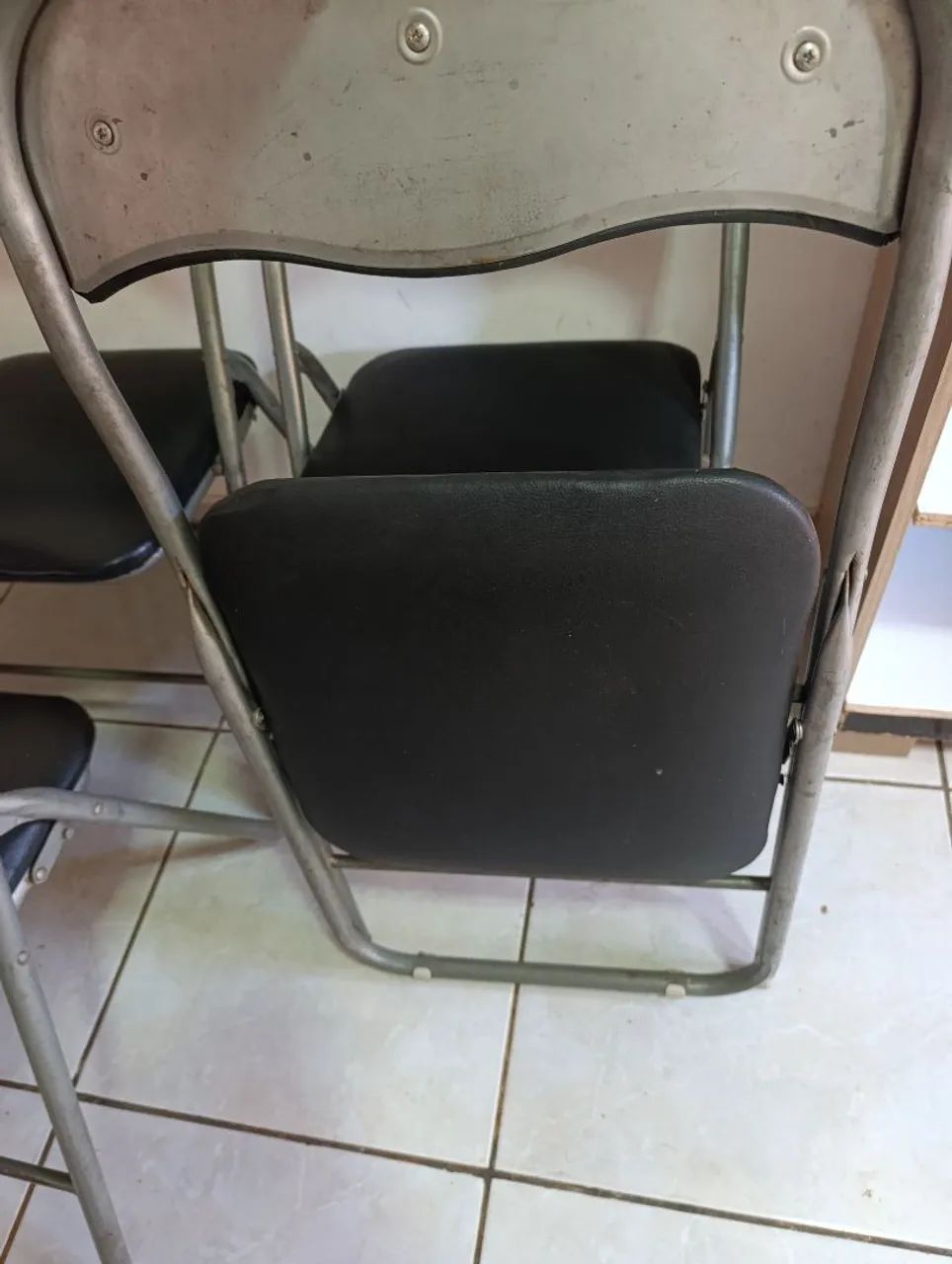 Cadeira de ferro dobrável 