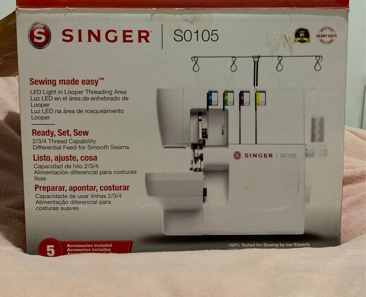 Máquina de Costura Overlock S0105 Semi Nova - Foto 2