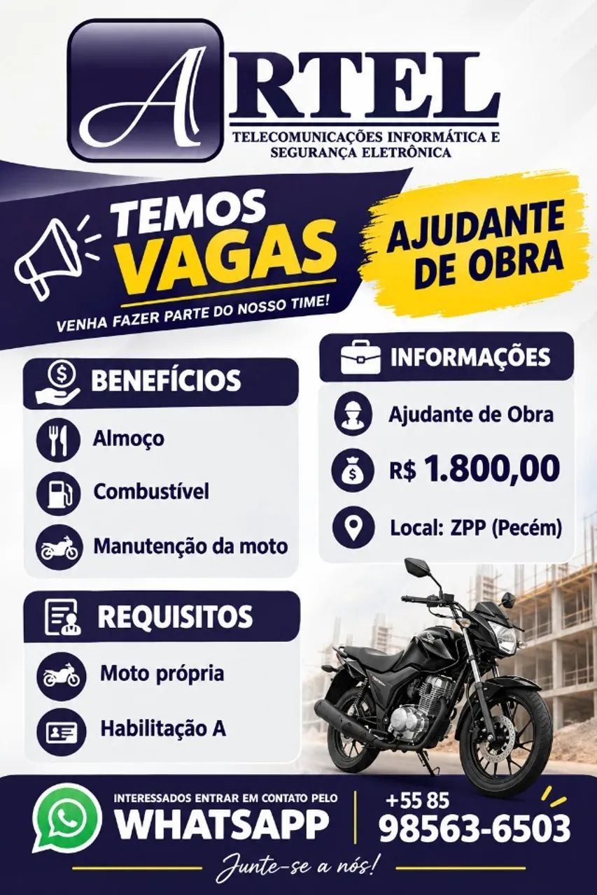 ajudante de obras