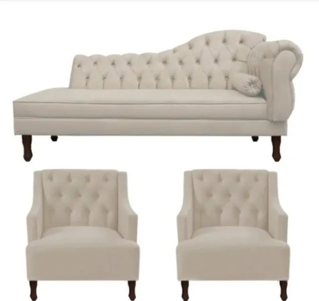 Conjunto Recamier e Poltronas disponíveis semi novos: - Foto 2